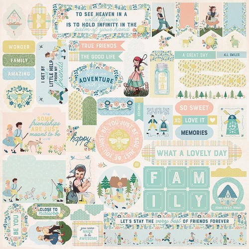 Authentique Meadow Cardstock Stickers 12