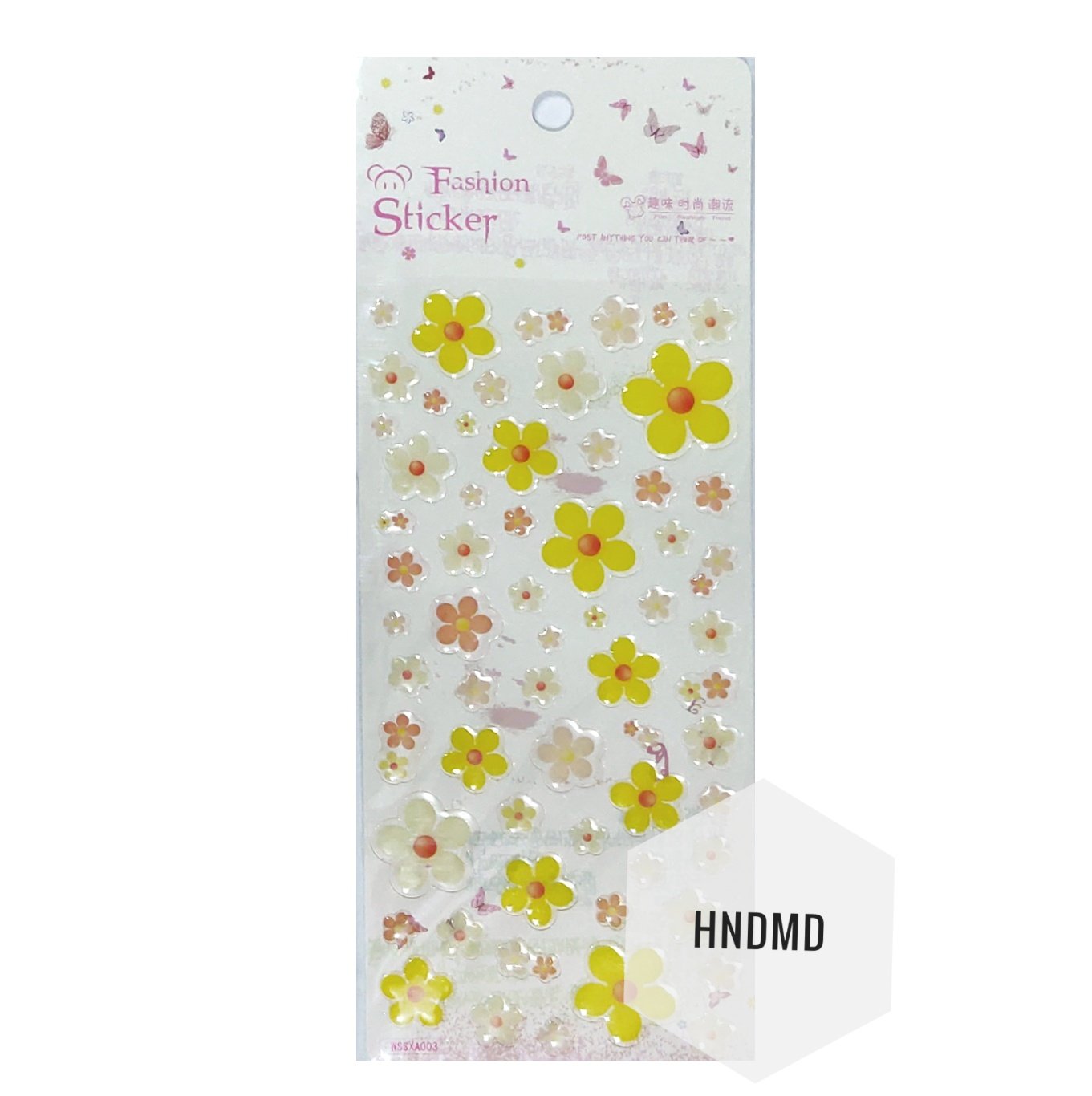 Epoxy Stickers - Simple Flowers - WSSXA003 | HNDMD