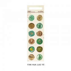 Wax Seal Stickers - Flowers and Leaves