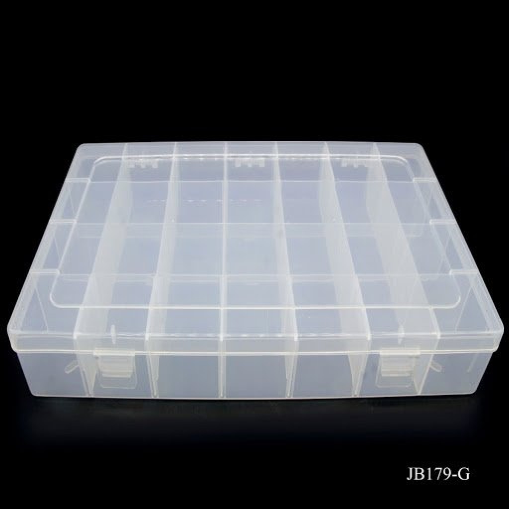 Plastic box with 28 compartments - JB179-G | HNDMD