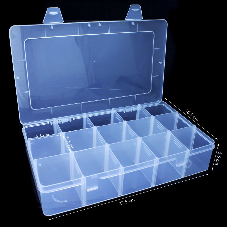 storage bin with compartments