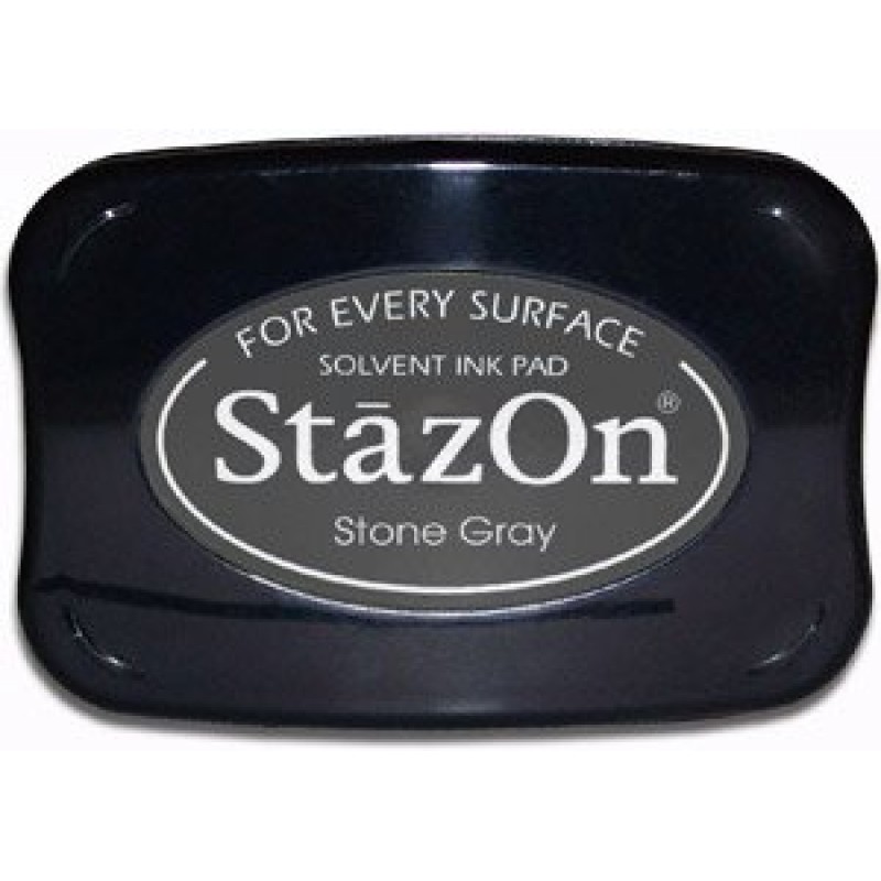 StazOn Solvent Ink Pad Stone Gray